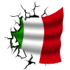 Bandiera dell'Italia - Italia - Bandiera Broken Design