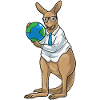 Kangaroo Story Teacher Globe