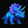 Dino Triceratops Hologramm