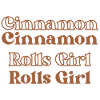 Cinnamon Rolls Girl