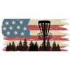 Disc Golf US Flag Vintage Frisbee Golf