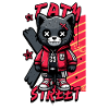 Tatty Street Cat Pullover Hoodie