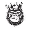 Gorilla with crown