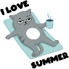 I love Summer - Cat Grumpy