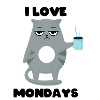 I love mondays - Cat Grumpy