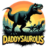 Daddysaurous Dino Father Joke Design