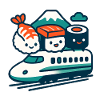 Kawaii Sushi Train Japan Design