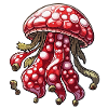 Méduse framboise