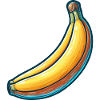 Energizing Banana in Art Style