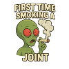 Alien First Joint Smoking