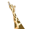 Giraffe with a blue tongue