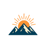 Minimalist Mountain Sunrise