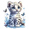 Mignon bébé léopard Faune fascinante