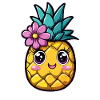 Pineapple with flower
