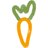 Retro Carrot Shirt - Hand Drawn