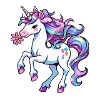Einhorn mit Blume