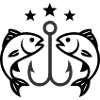 Fish hook fish