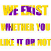 We Exist - Intersex Flag
