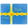 Suède Fleurs Suède Drapeau