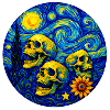 Van Gogh Skull