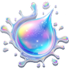 Holographic Drop Splash 💧