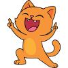 Good mood cat