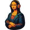 The Mona Lisa (barely) distracted