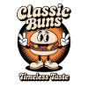 Classic Buns Burger Retro Cartoon