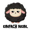 Grumpy Schaf Einfach nein