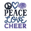 Peace Love Cheer Design