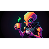 Retro Alien Pixel Art