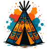 Tribal Teepee Splash