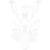 Skeleton Biker (White)