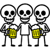 Skeleton Beer Drinking Team