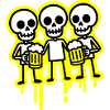 Party Crew Skeleton Beer