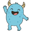 little blue monster