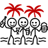 Beach Party Team Celebrate