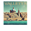 Retro Malta Valletta Hafenstadt Sonnenstrahlen
