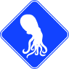 Octopus Danger Sign Caution Warning