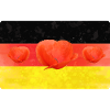 Germany Flag with Poppy