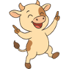 Happy calf