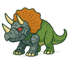Triceratops Robot Transformation