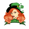 St. Patricks Pinup-Kleeblatthut