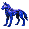 Futuristic Digital Wolf Illustration