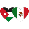 Jordan Mexico Flag Heart