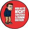 Anti-Glotzer Sticker