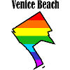 Venice Beach L.A. rainbow