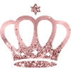 Krone, chic, rose-gold personalisierbar