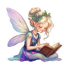 Fairy with book