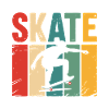 Skeittilauta Vintage Retro Skeittaaja Skeittaaja